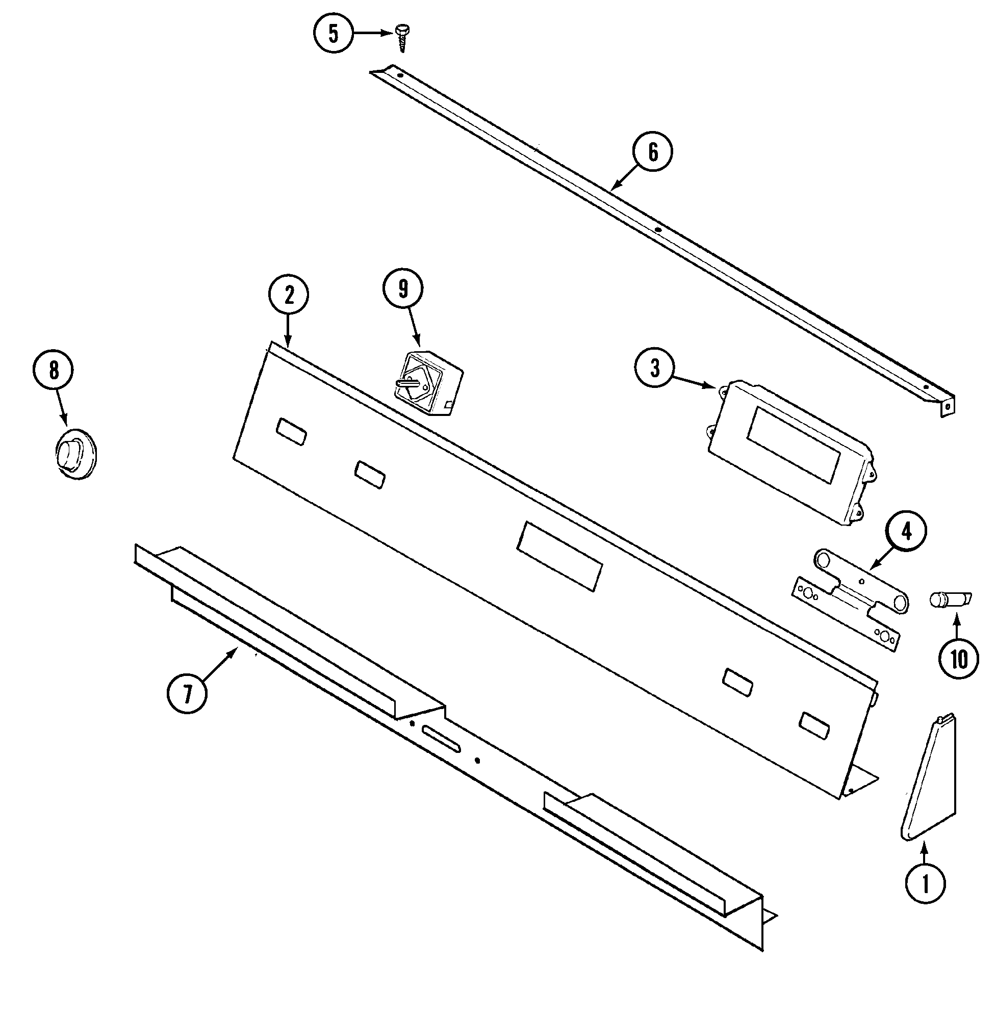 Jenn-Air SVE47600WC control panel diagram