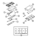 Dynasty DGRC2486G top assembly/gas controls diagram