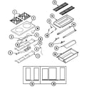 Dynasty DGRSC486CB top assembly/gas controls diagram