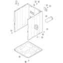 Maytag SDG4000AWW cabinet & base diagram