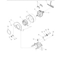 Amana ALG643RAW-PALG643RAW motor and fan assemblies diagram