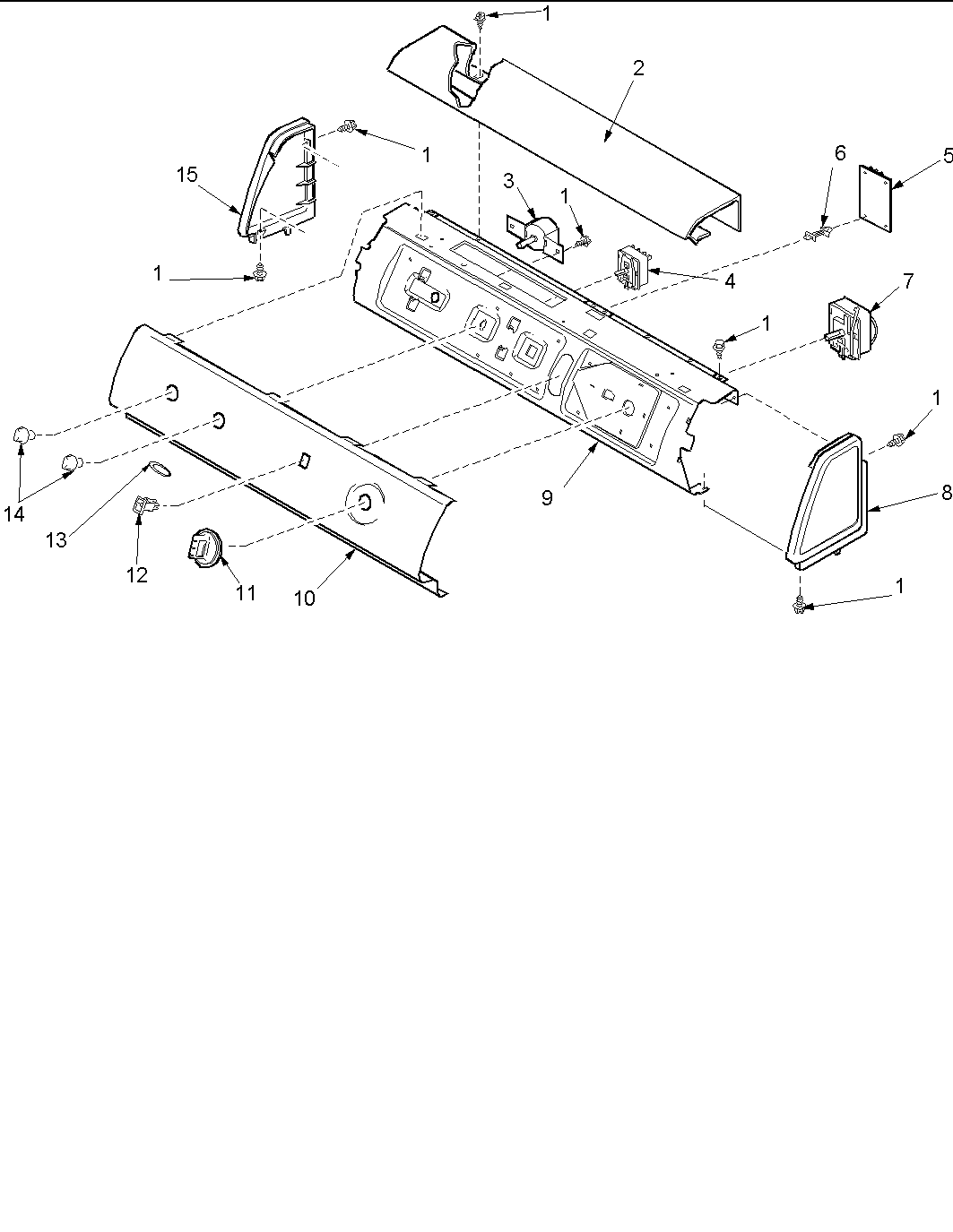 Amana ALG866SAC-PALG866SAC control panel diagram
