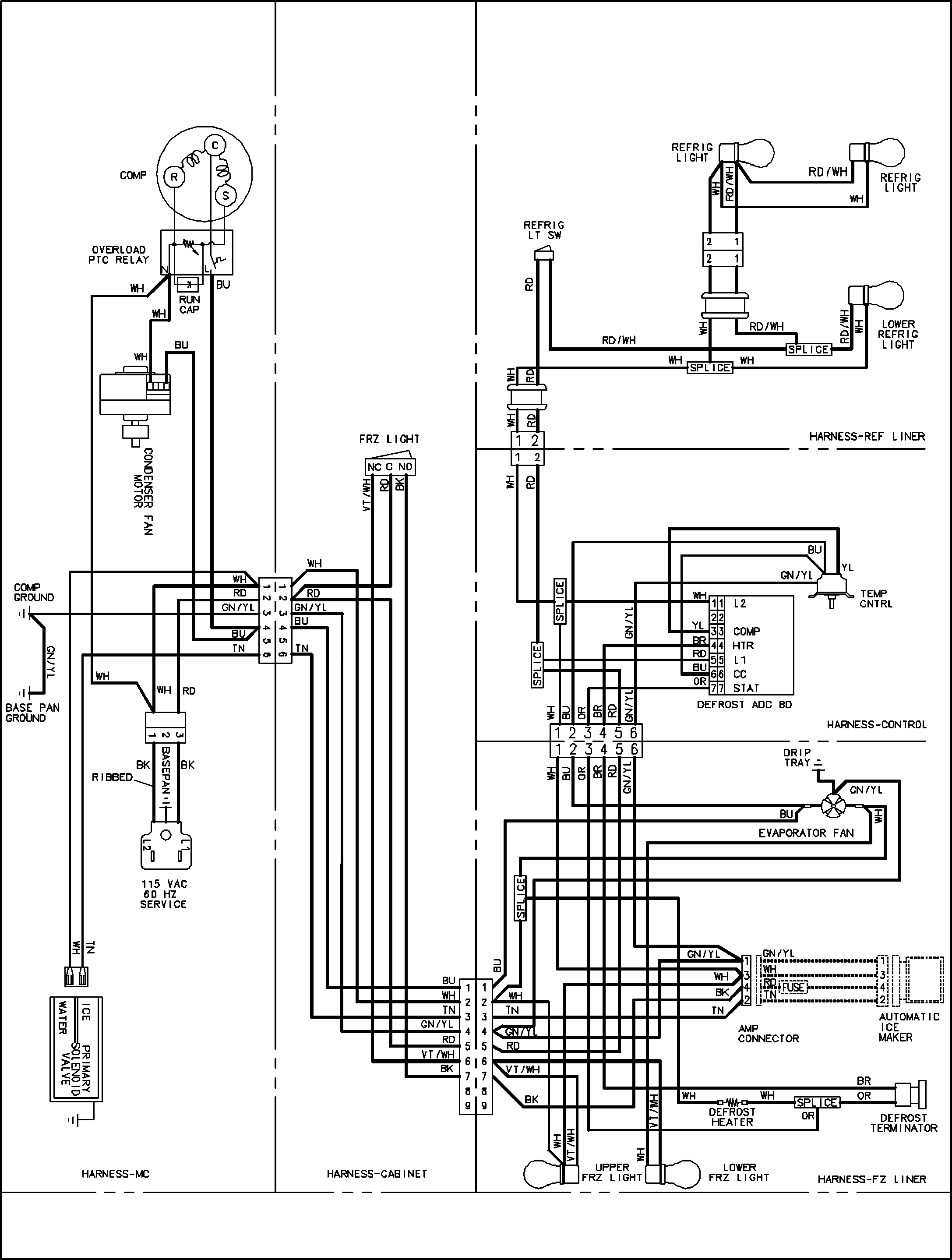 Maytag MSB2654HEW wiring information diagram