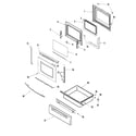 Jenn-Air JGR8875QDB door/drawer diagram