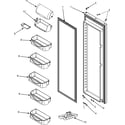 Maytag MSD2655HEQ refrigerator door (series 10) diagram