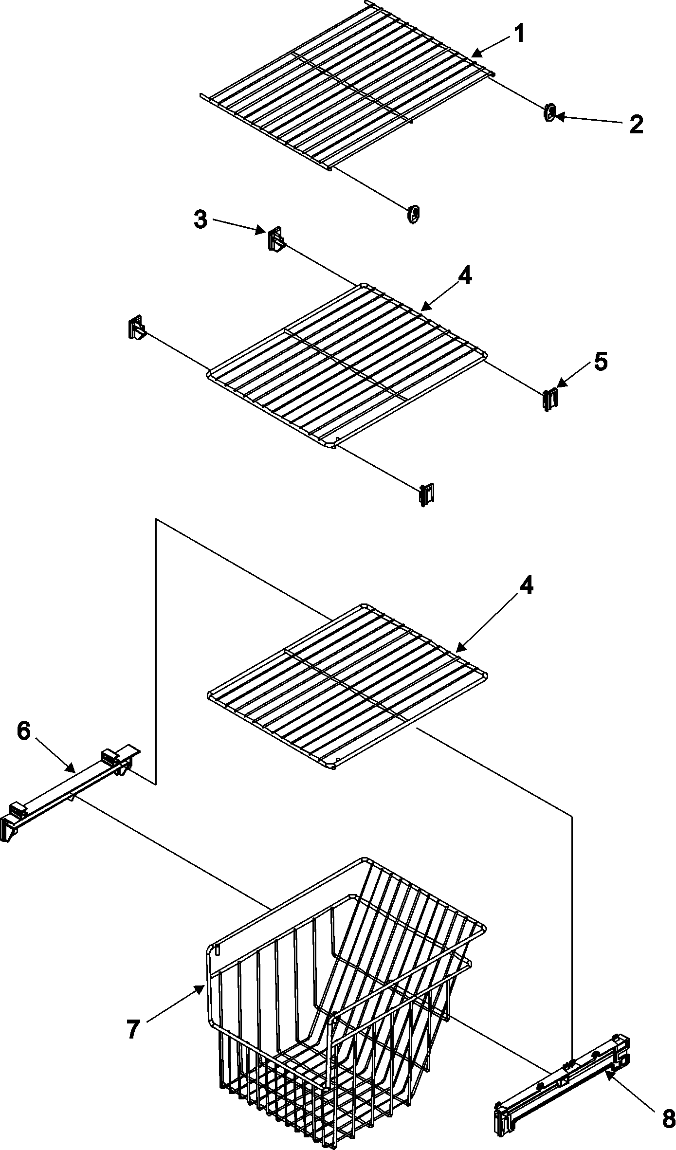 Amana ASD262RHRS fz shelf diagram