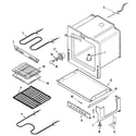 Maytag MER4351AGW oven/base diagram