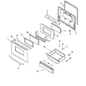 Maytag MER4351AGW door/drawer diagram