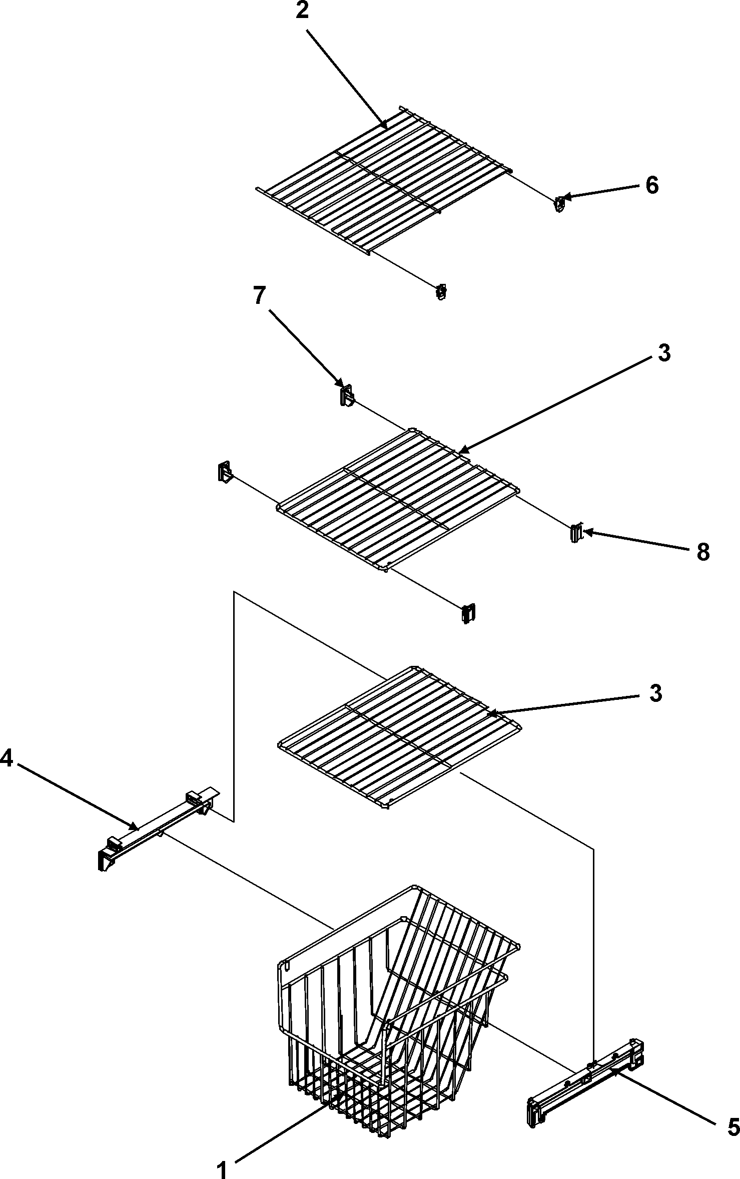 Amana ASD261RHRW fz shelf series 50+ diagram