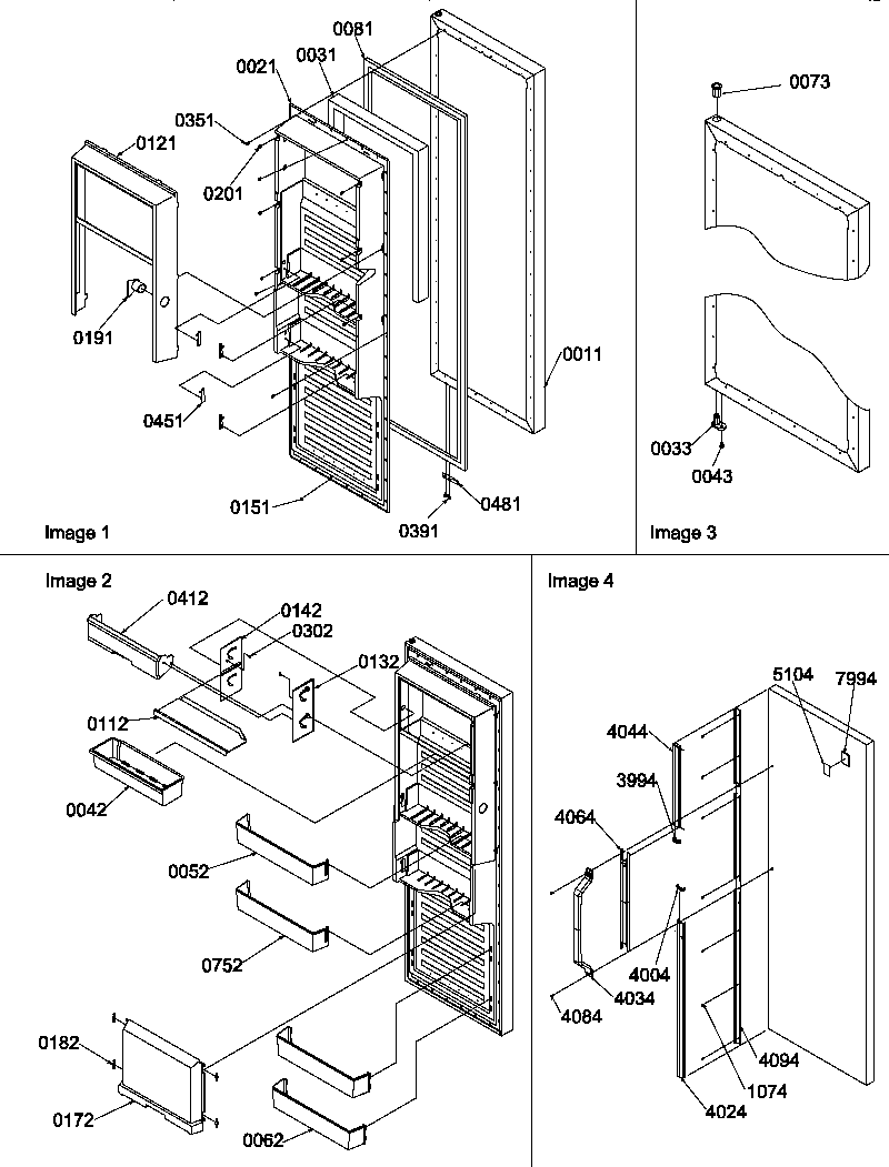 Amana SS25TW-P1194003WW ref door diagram
