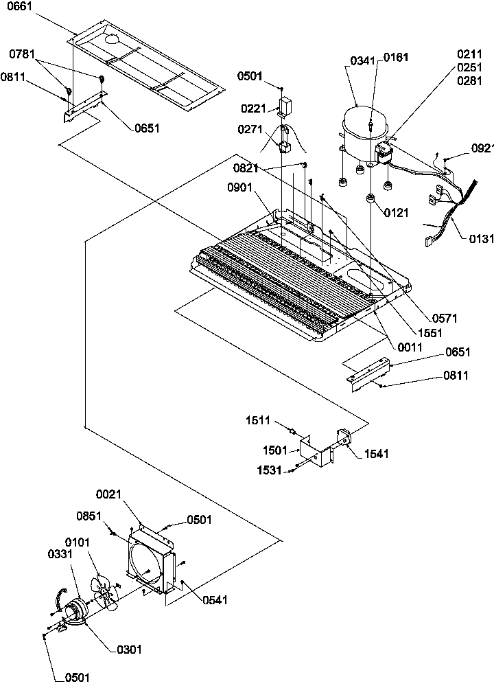 Amana SS25TW-P1194003WW machine compartment diagram