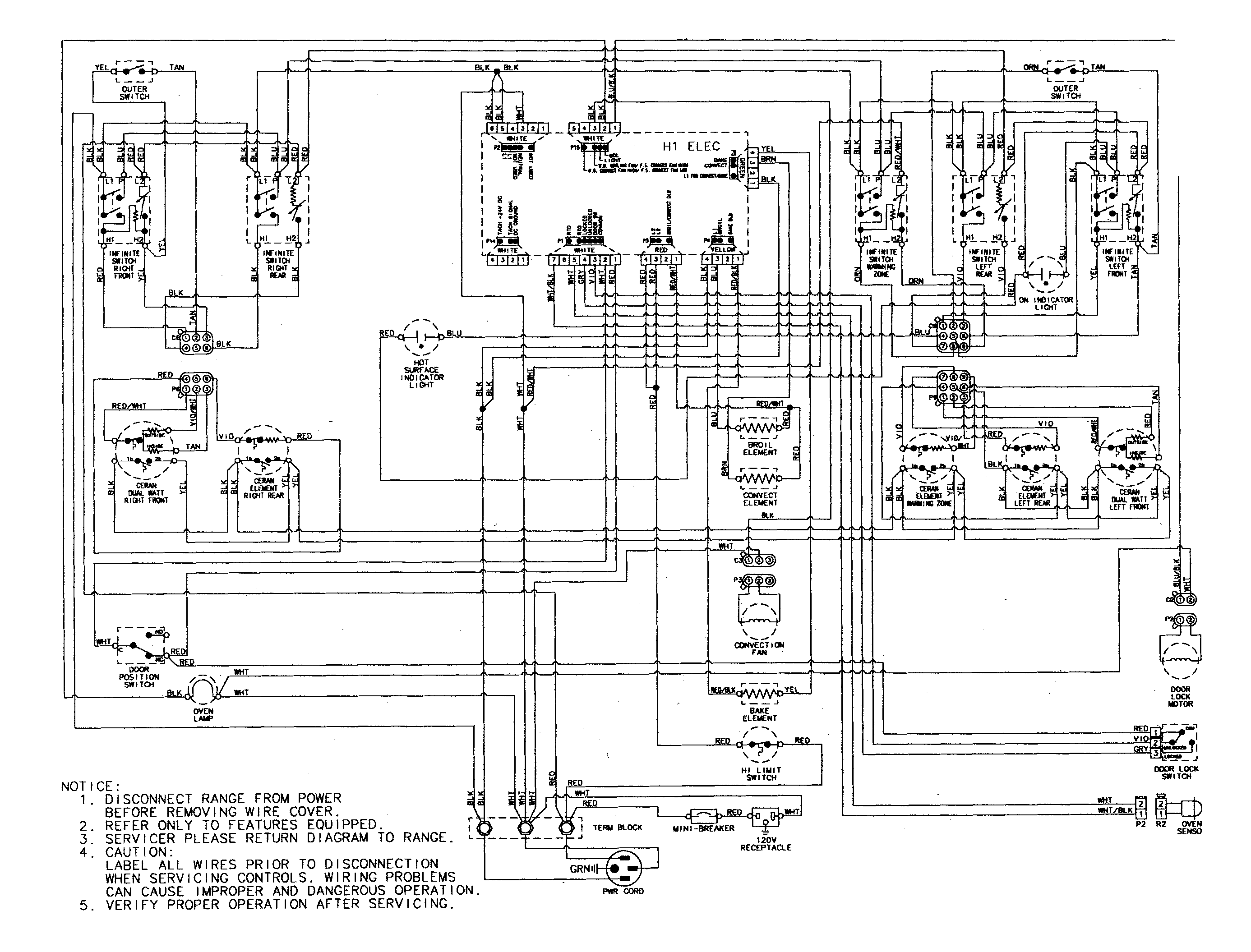 Maytag MER5875QCB wiring information diagram