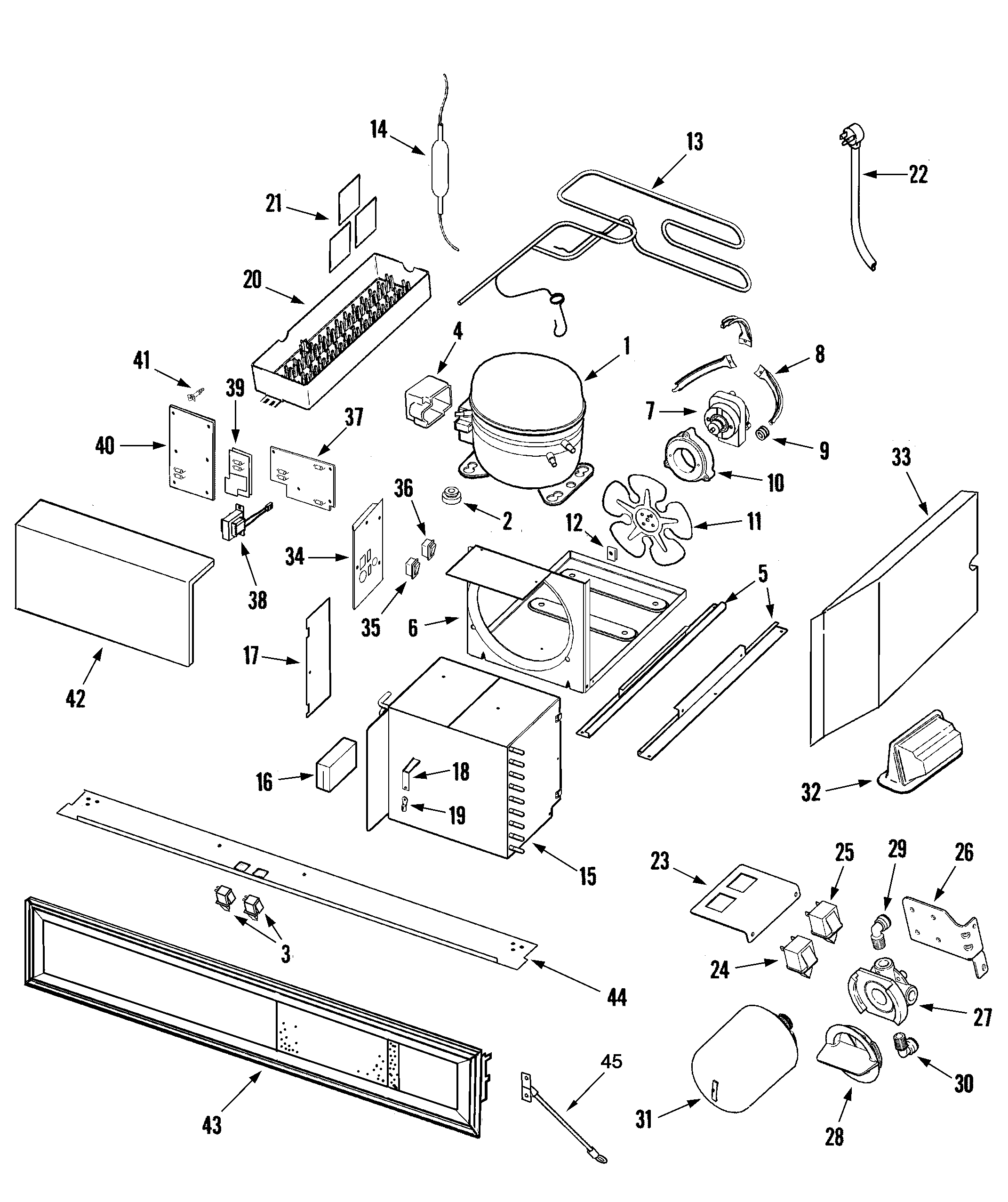 Maytag RJRS4881B compressor diagram