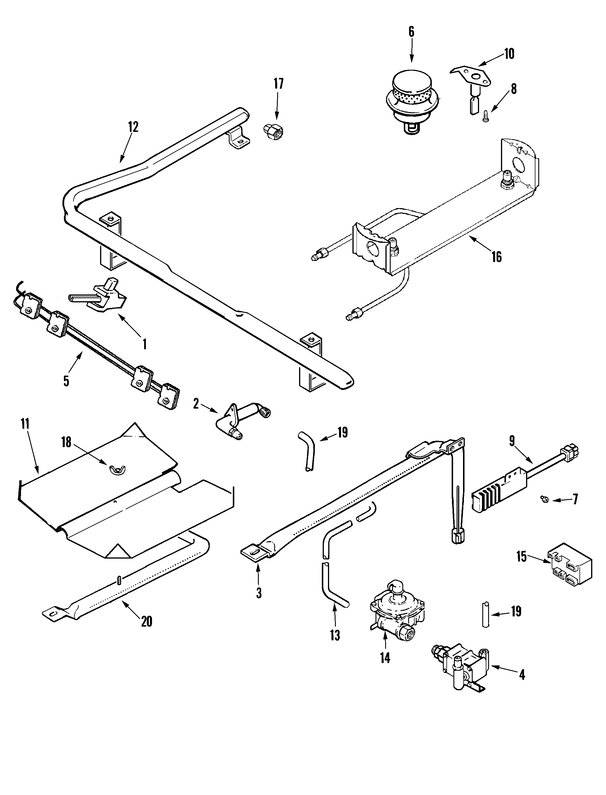 Maytag MGR5751ADW gas controls diagram