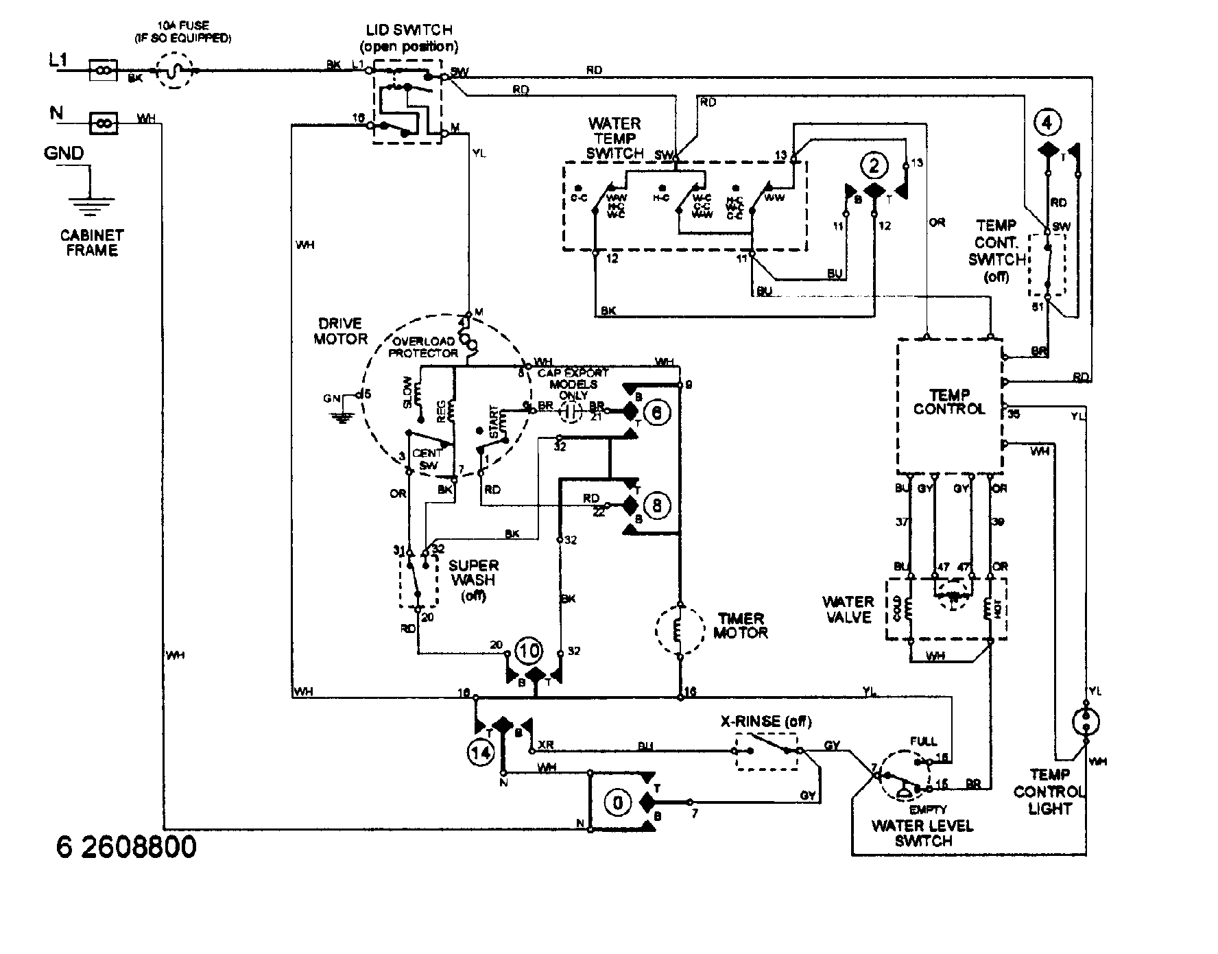 Maytag MAV7650AWQ wiring information diagram