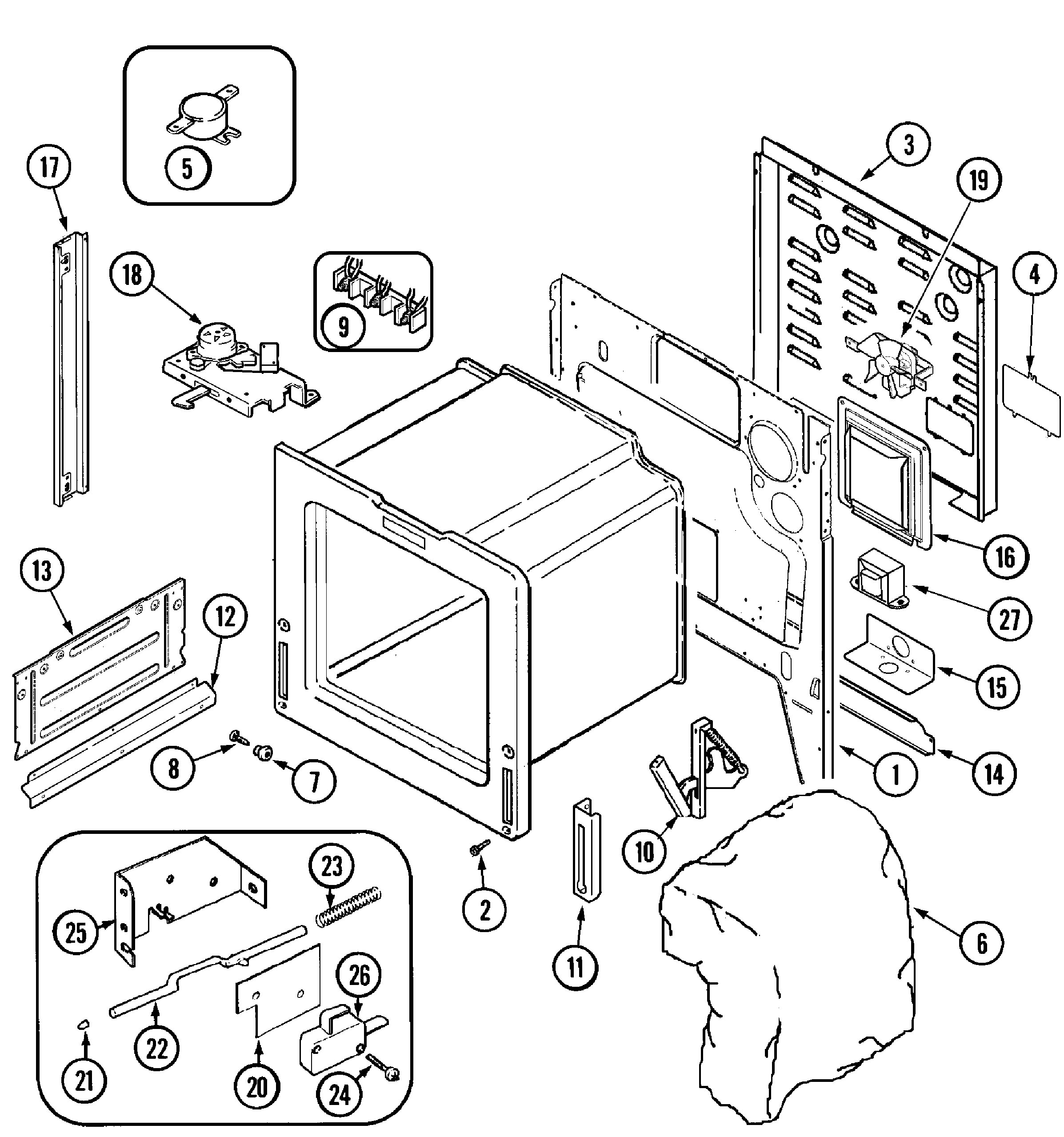 Jenn-Air JES8850AAQ body diagram