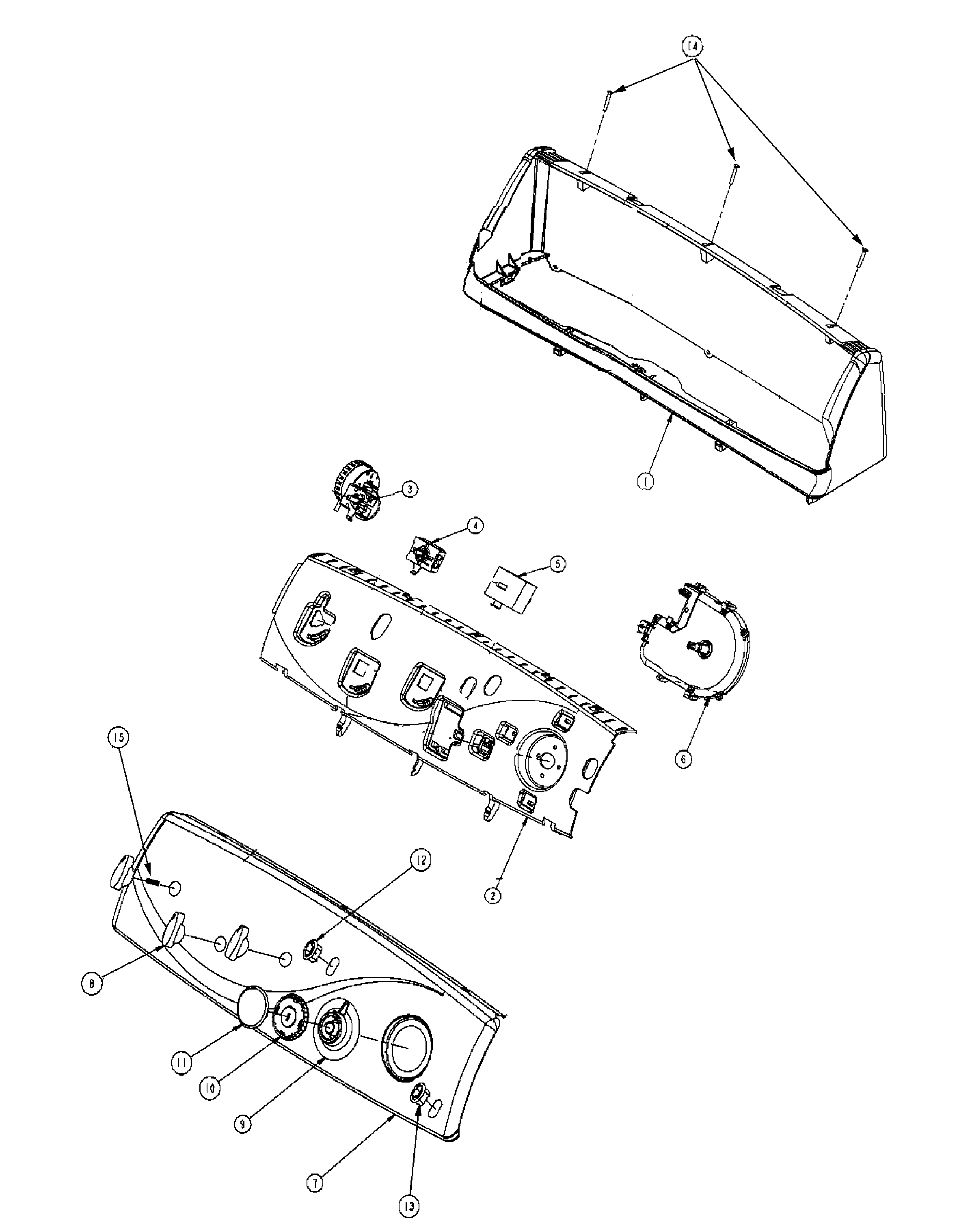Maytag MAVT834AWQ control panel diagram