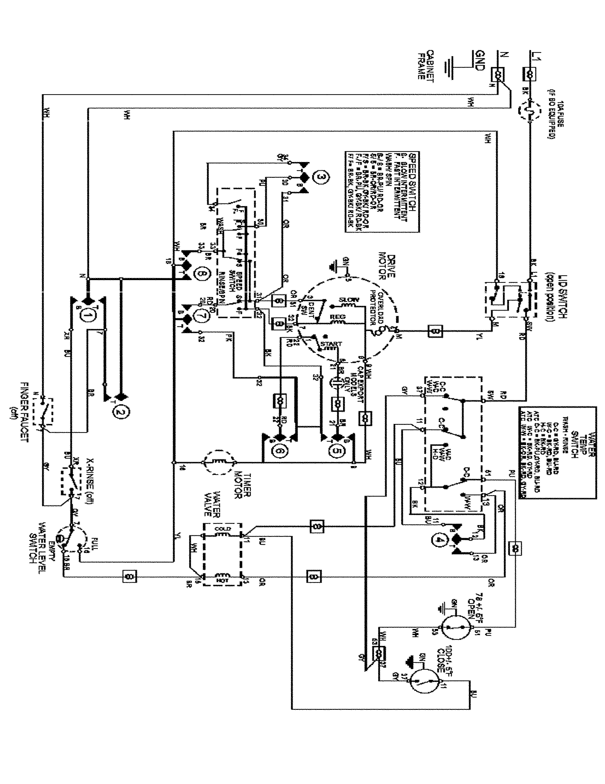 Maytag MAVT834AWQ wiring information diagram
