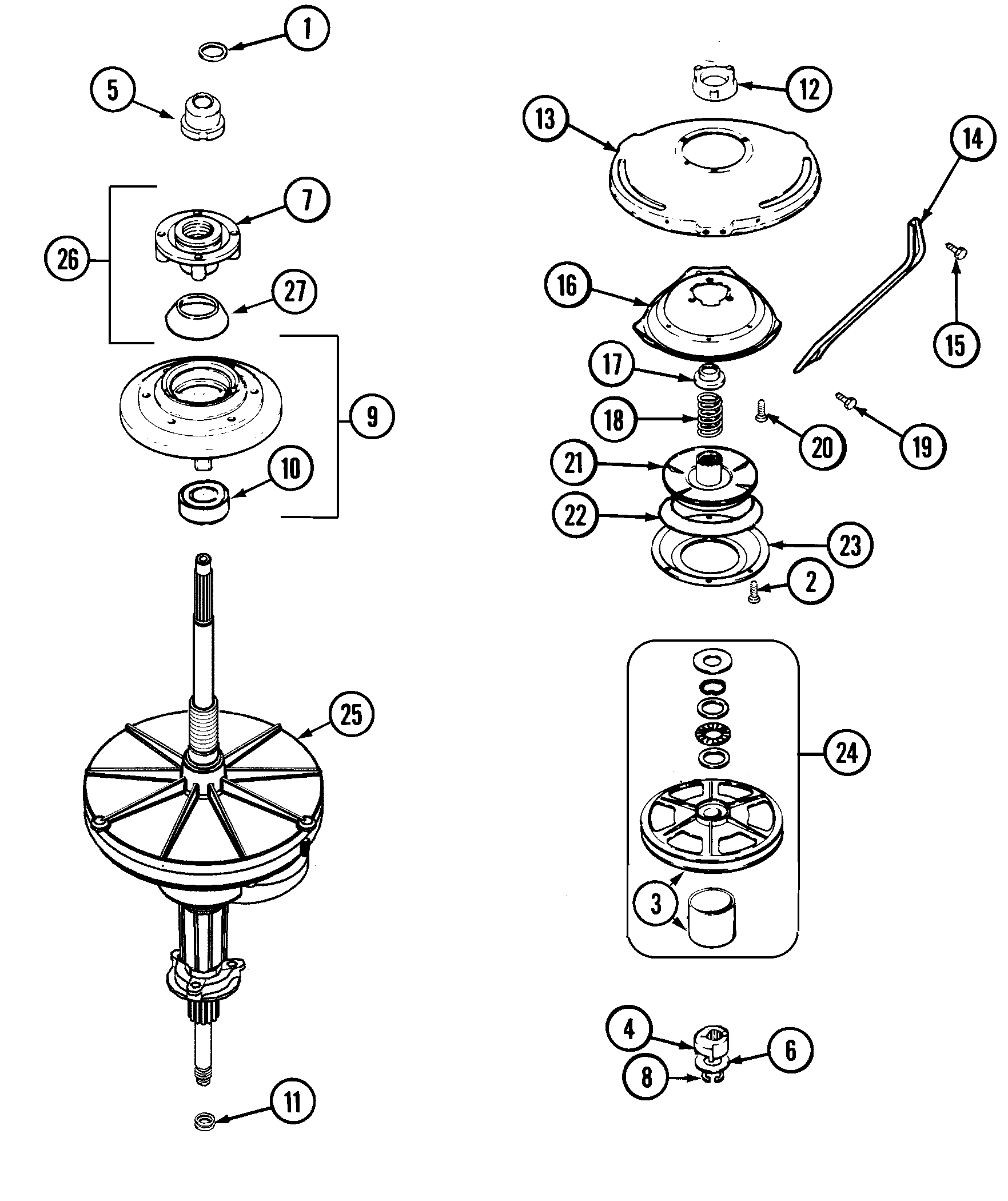 Maytag MAV6548AWQ transmission diagram