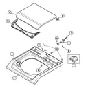 Maytag MAV6548AWW top diagram