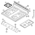 Crosley CG3478VVV top assembly diagram