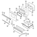 Crosley CG3478VVV door/drawer (serial prefix 10-14) diagram