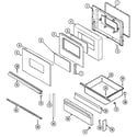 Crosley CG3478VVV door/drawer (ser. pre. 15) diagram
