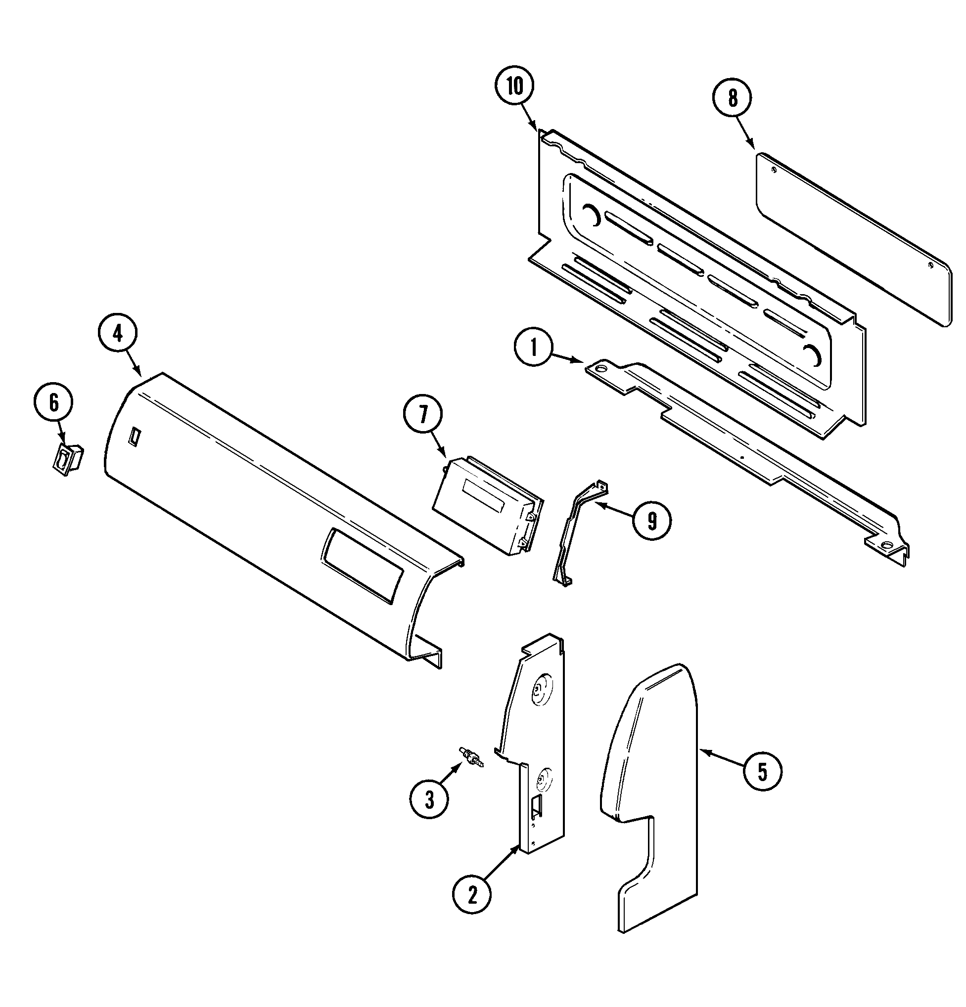 Norge GN31113WAV control panel diagram
