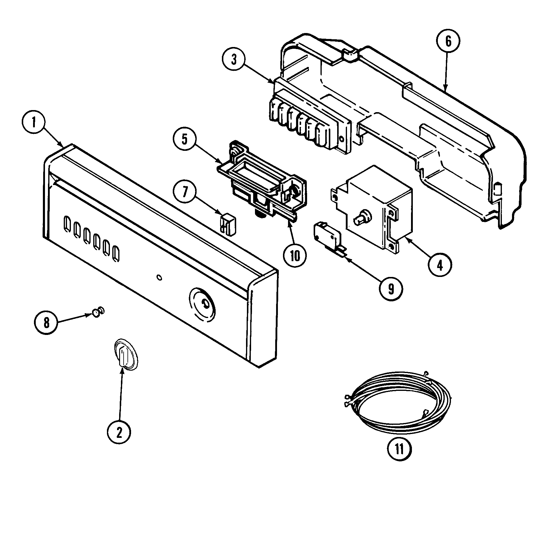 Maytag MDB4000AWA control panel diagram