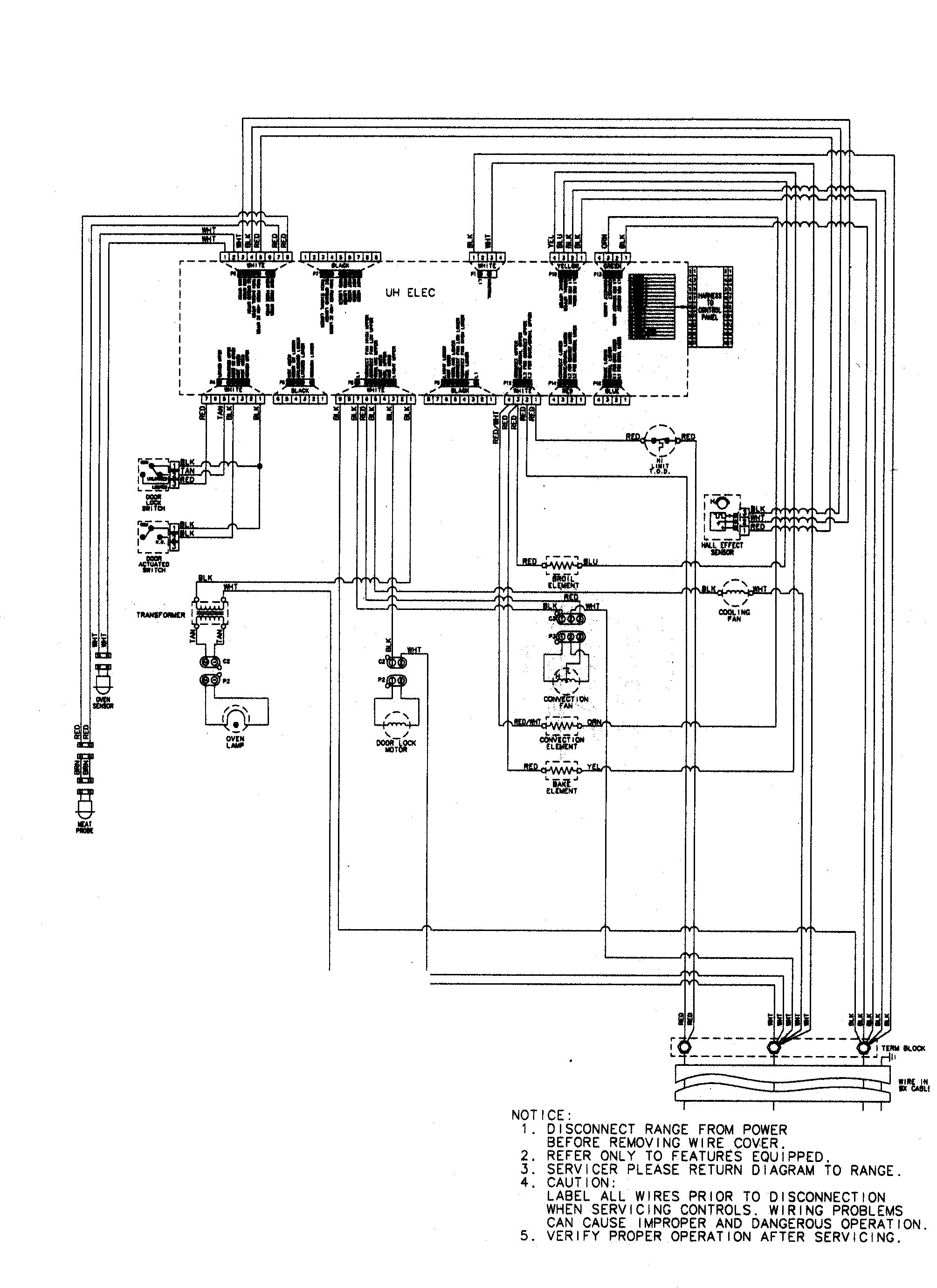 Jenn-Air JJW8527DDQ wiring information diagram