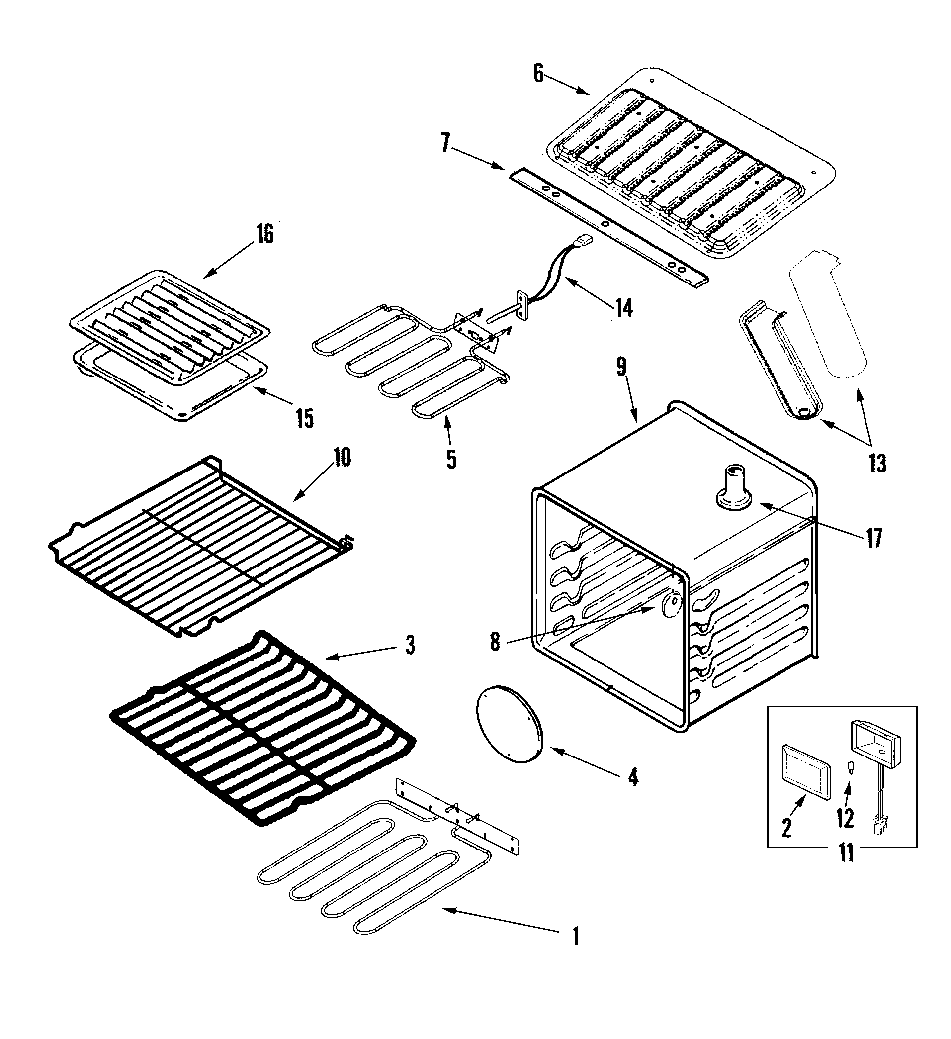 Jenn-Air JJW8627DDQ oven diagram