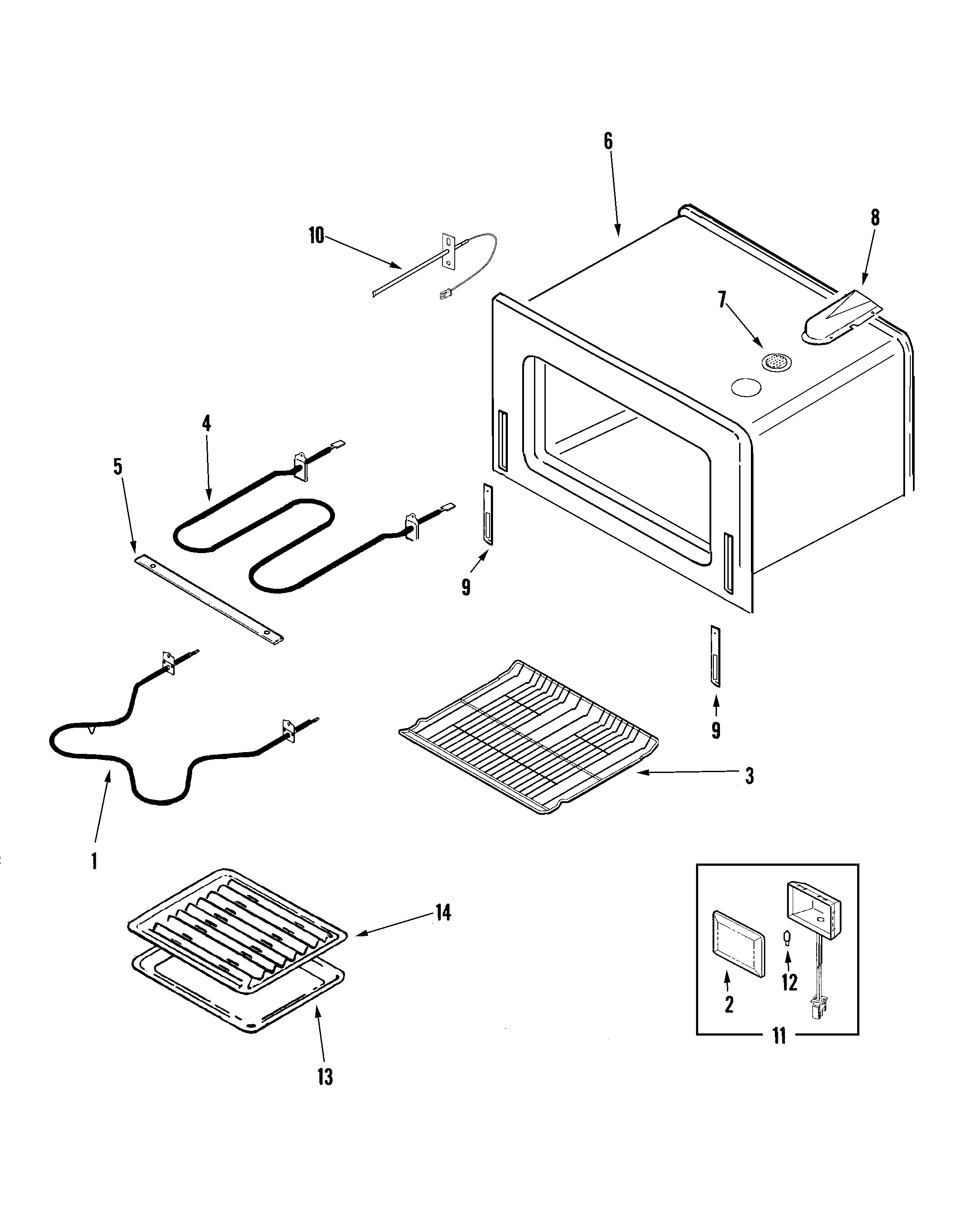 Jenn-Air JJW7530DDB oven diagram