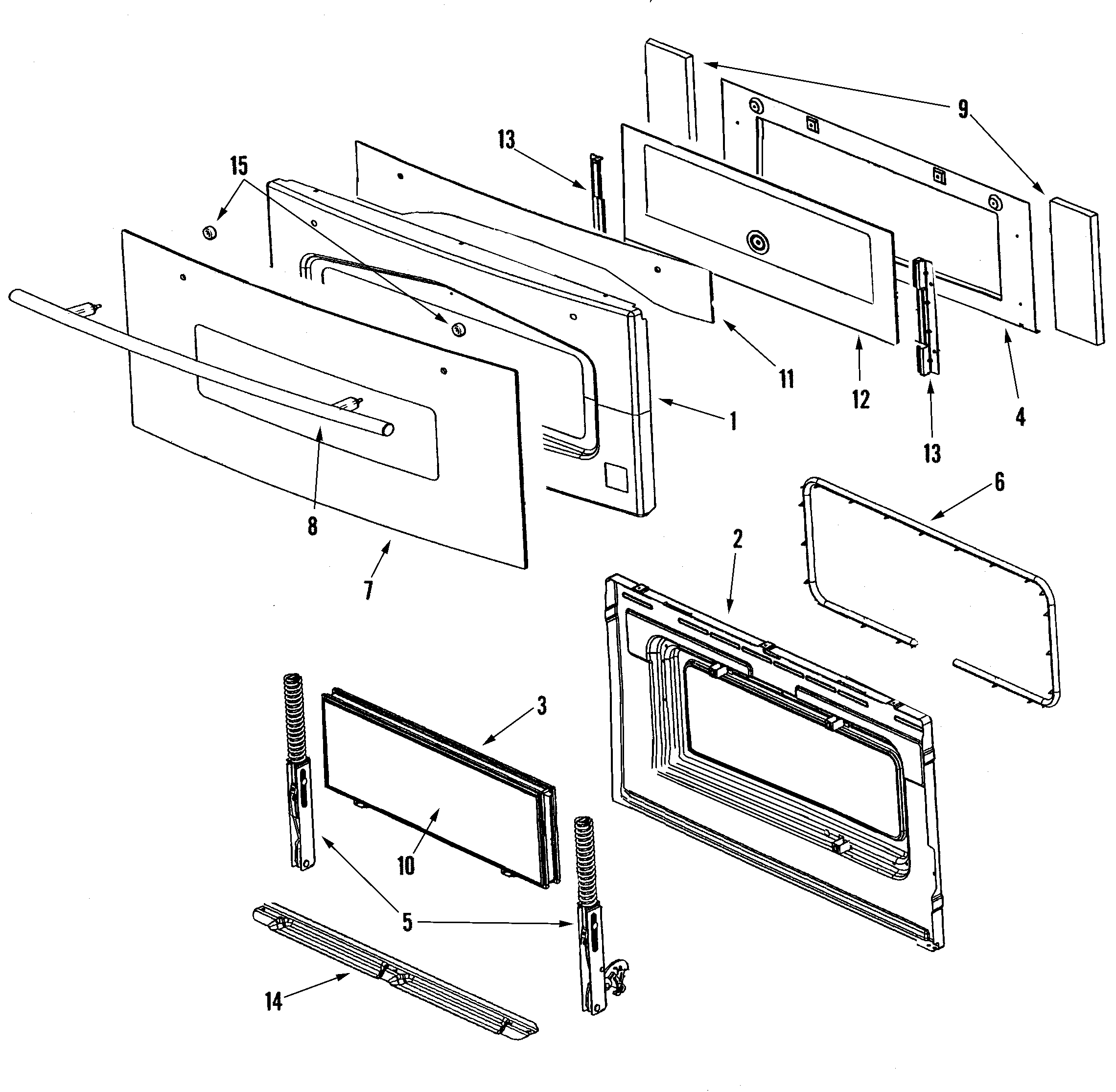 Jenn-Air JJW7530DDB door diagram