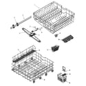 Maytag MDB6600AWB track & rack assembly diagram