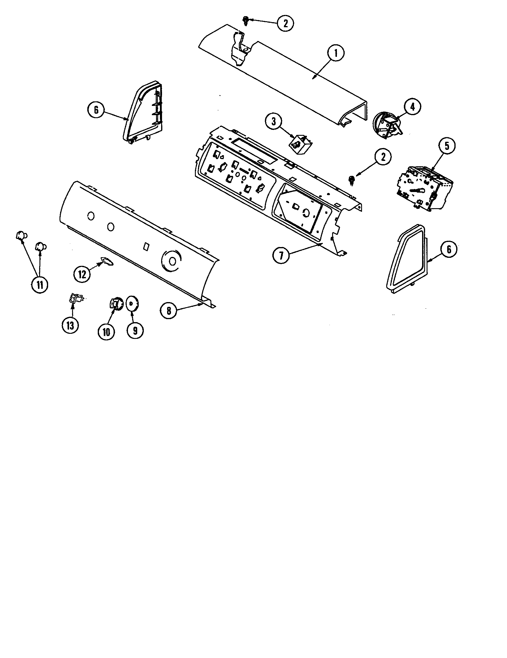 Amana ALW480DAW control panel diagram