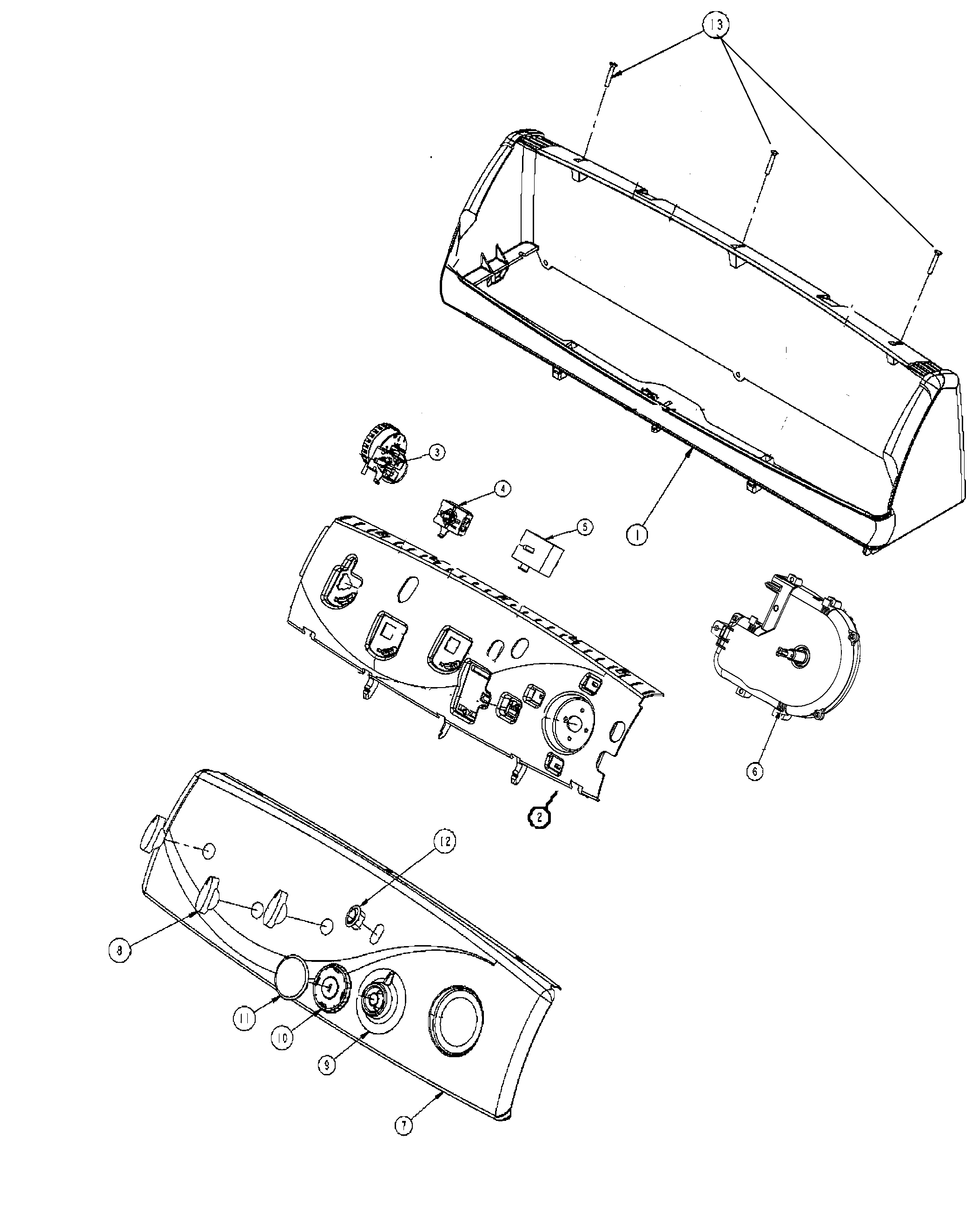 Maytag MAV6451AWQ control panel diagram