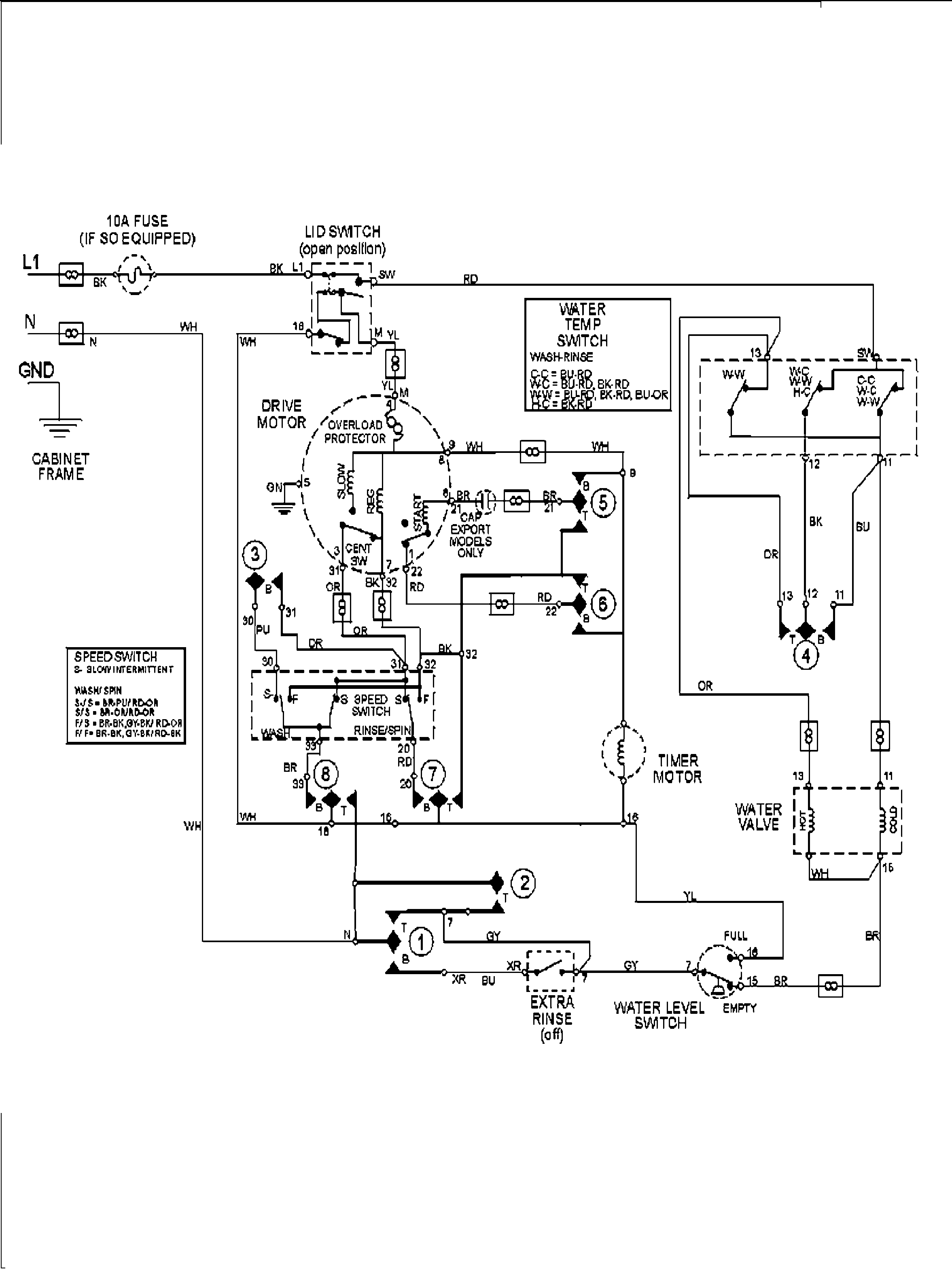 Maytag MAV6451AWQ wiring information diagram