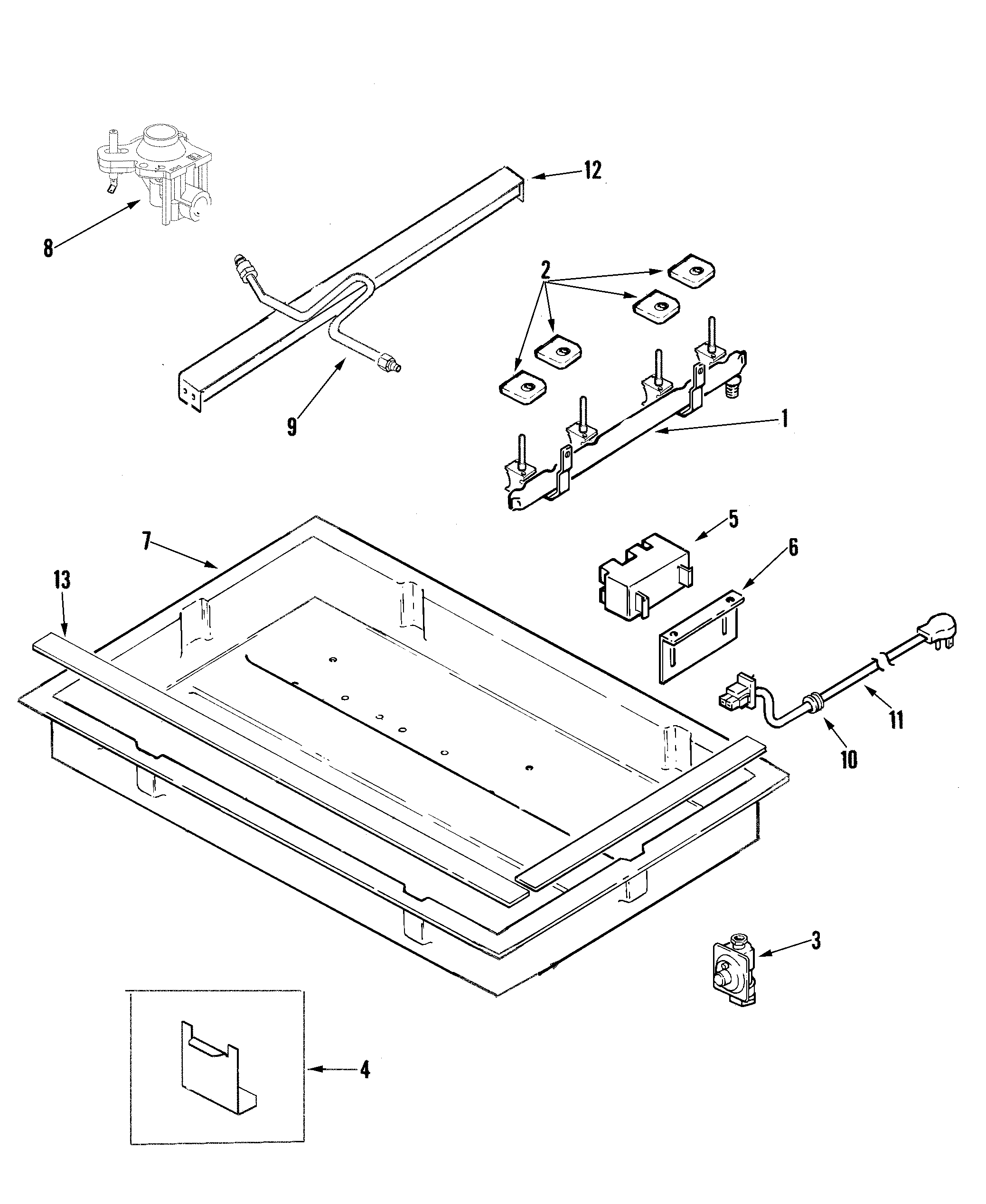 Magic Chef CGC2430ADW body diagram