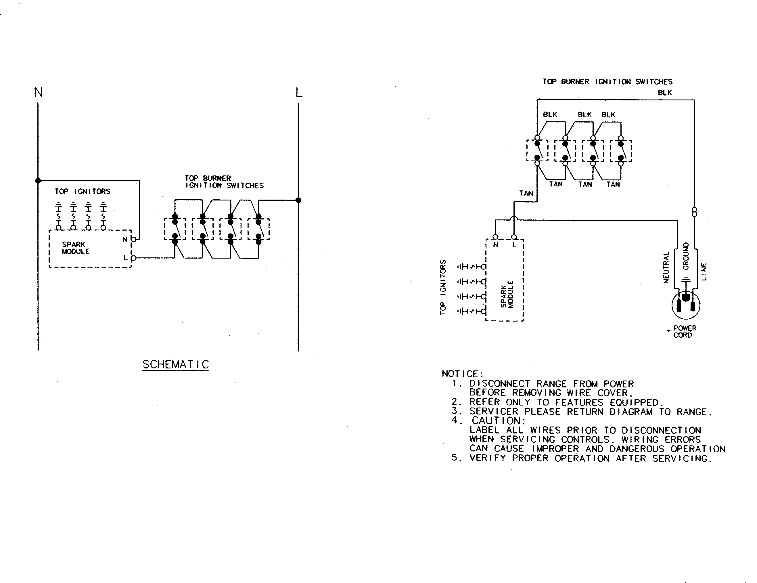 Amana AKS3040BCC wiring information diagram