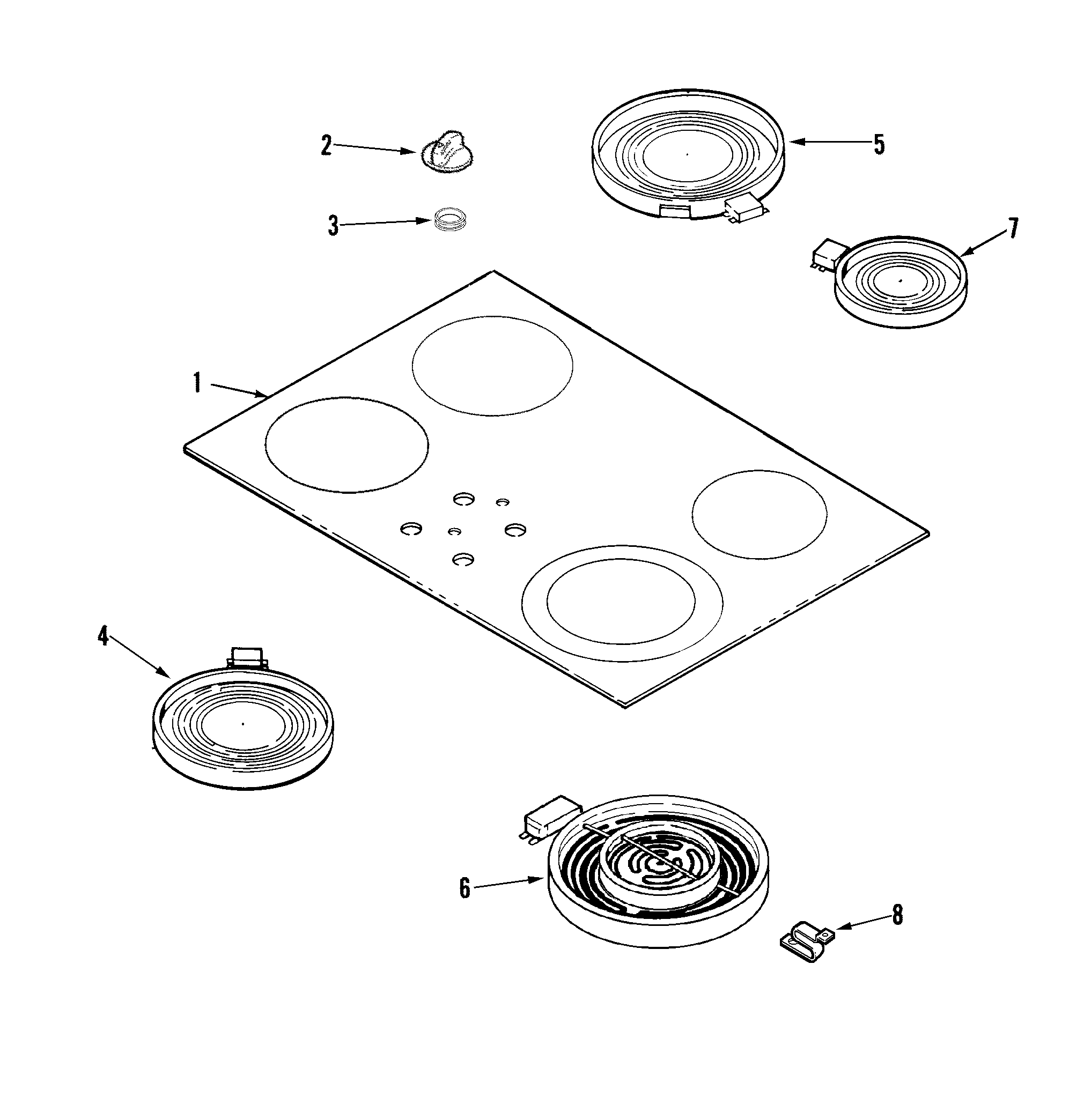Maytag MEC5430BDS top assembly diagram