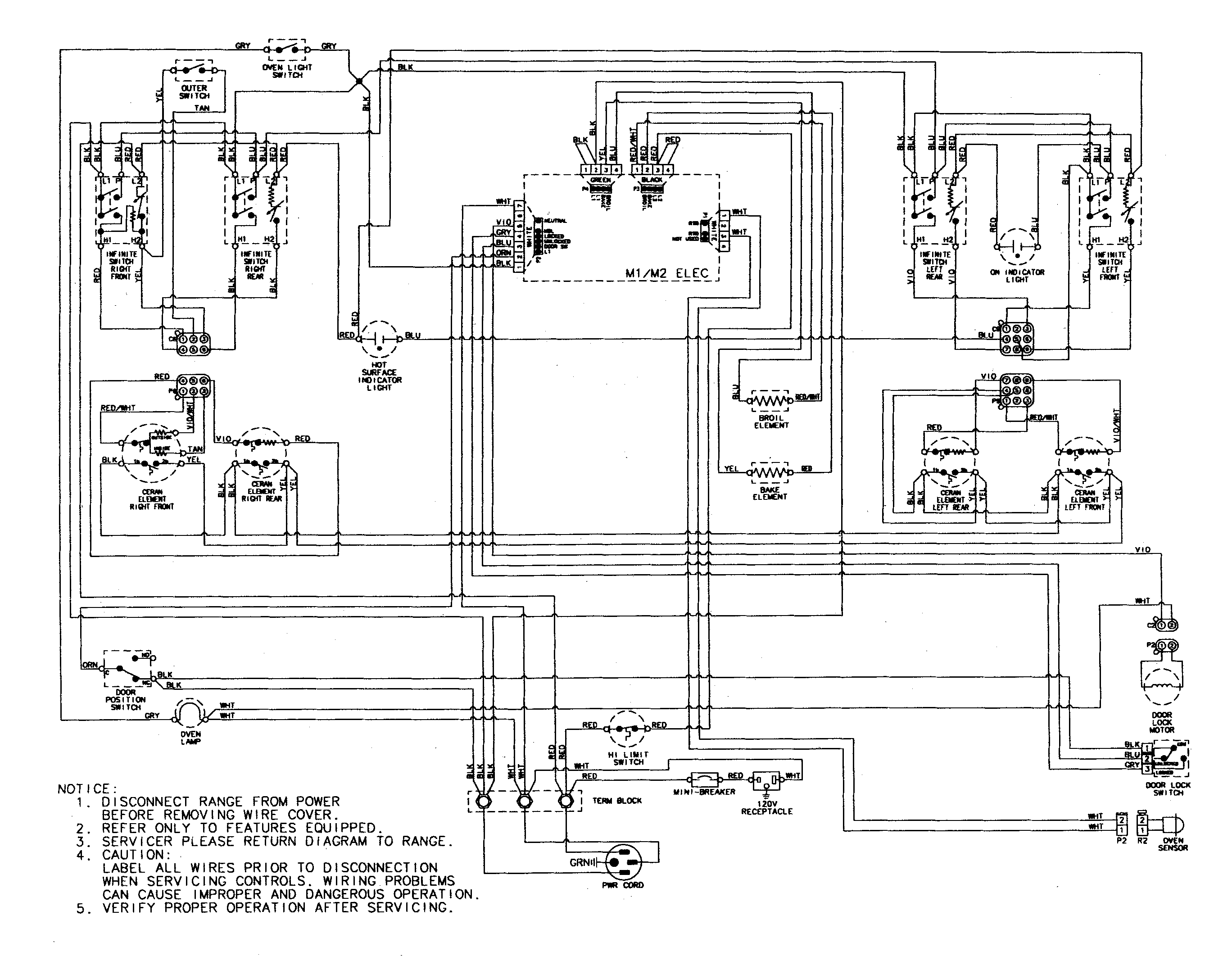 Maytag PER5750QCW wiring information diagram