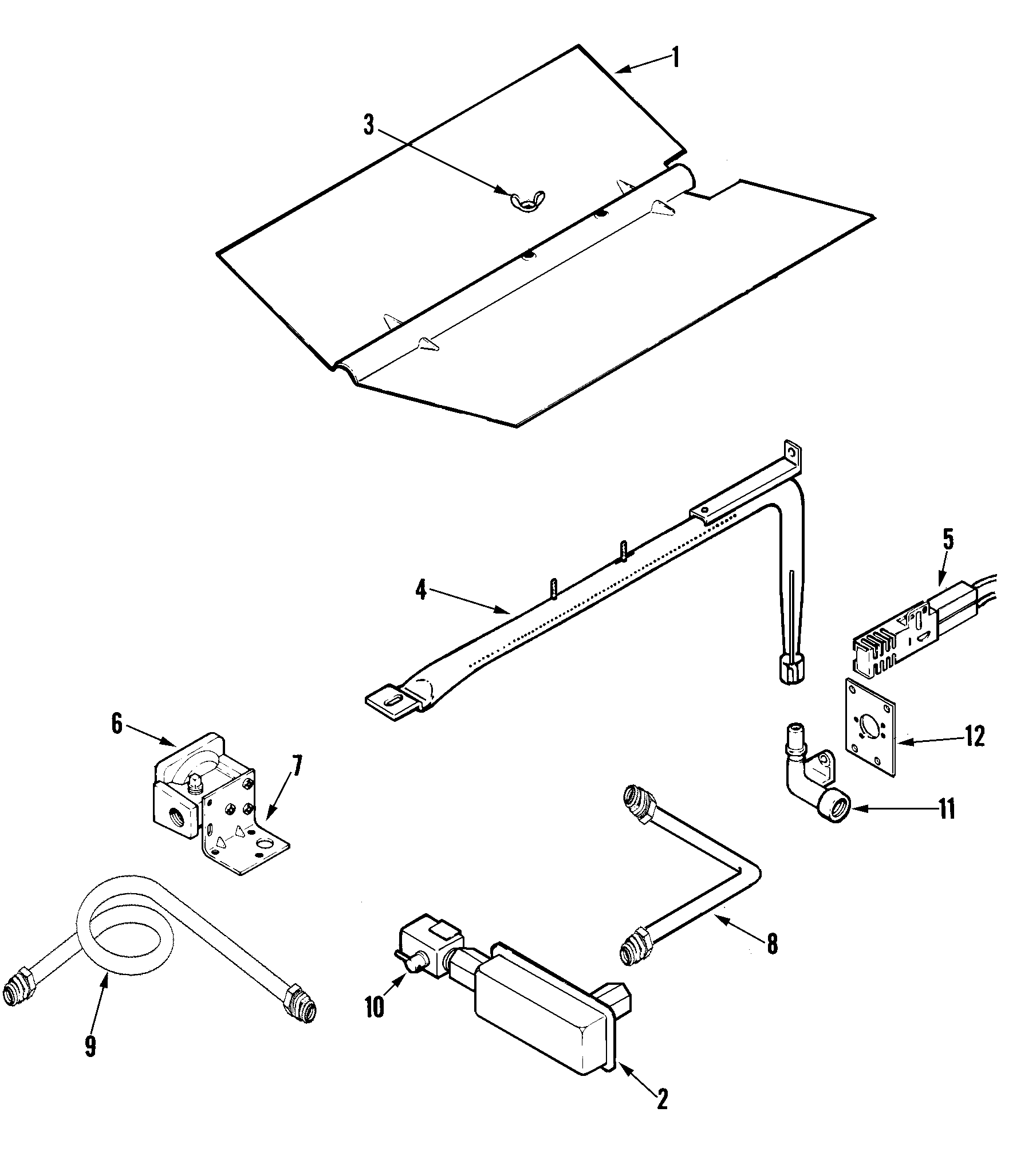 Maytag CWG3600AAS gas controls diagram