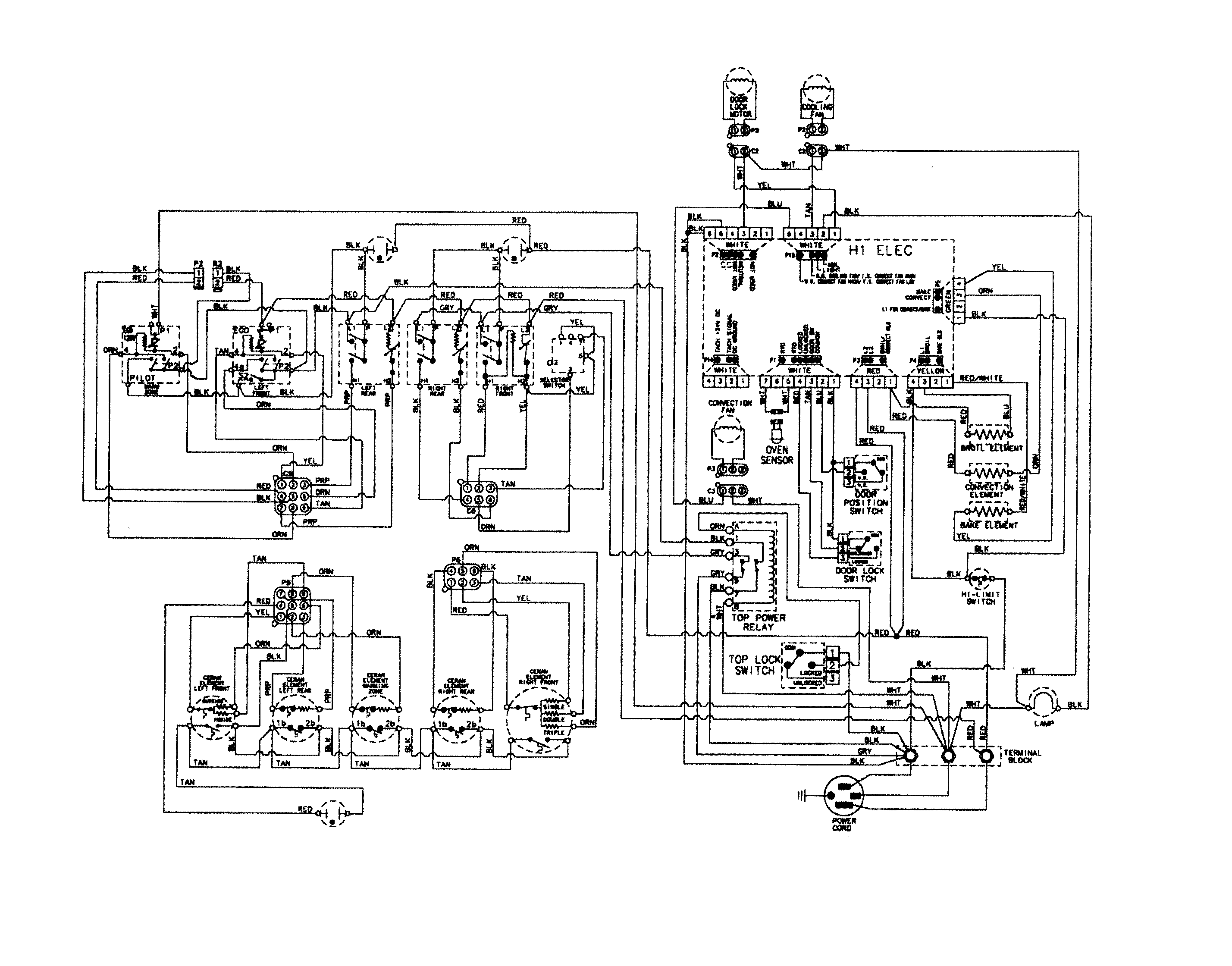 Maytag MES5775BCF wiring information diagram