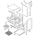 Maytag CWG4600AAB oven/body diagram