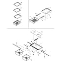 Kenmore 59666942401 refrigerator shelving diagram