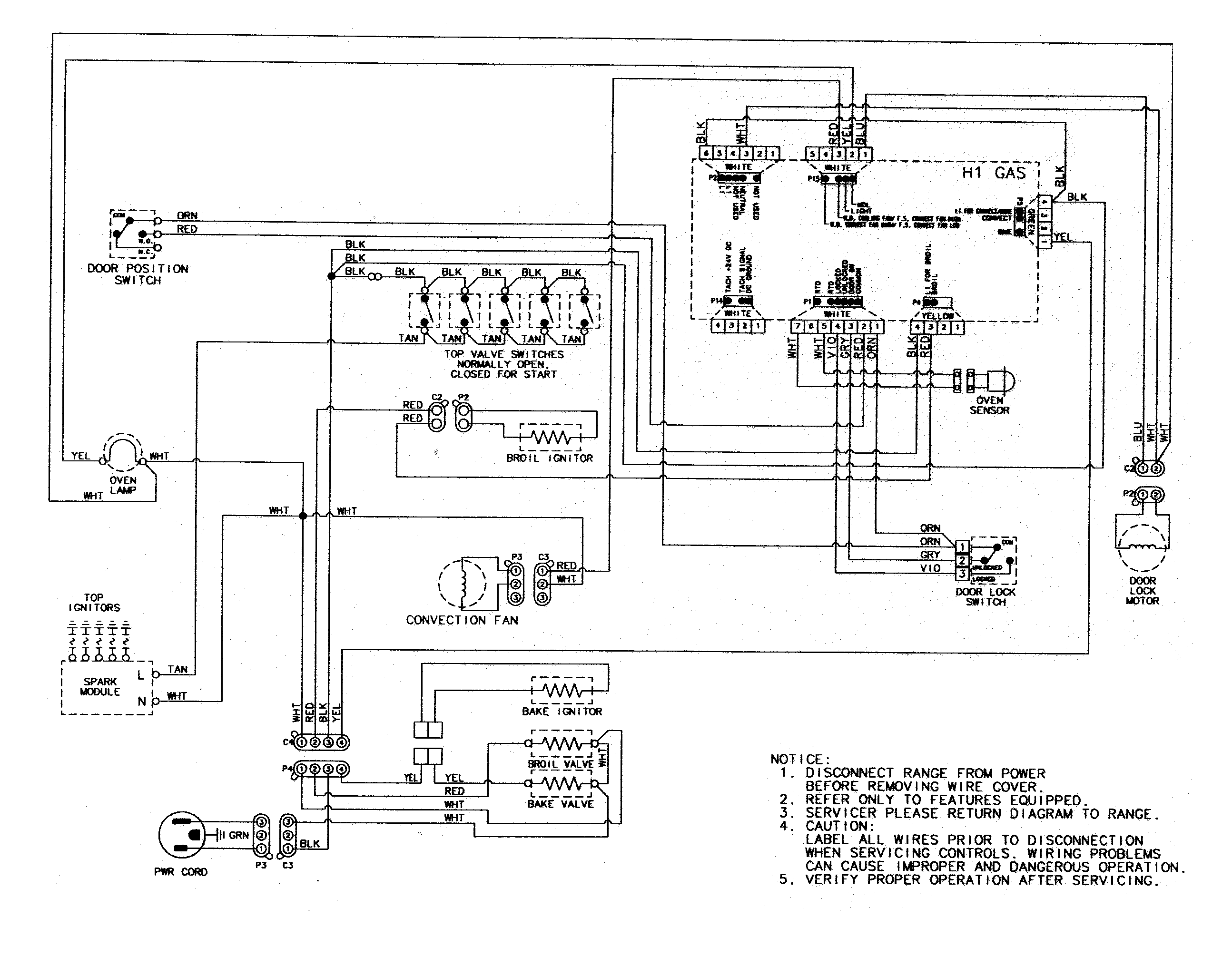 Amana AGR5825RDW wiring information diagram