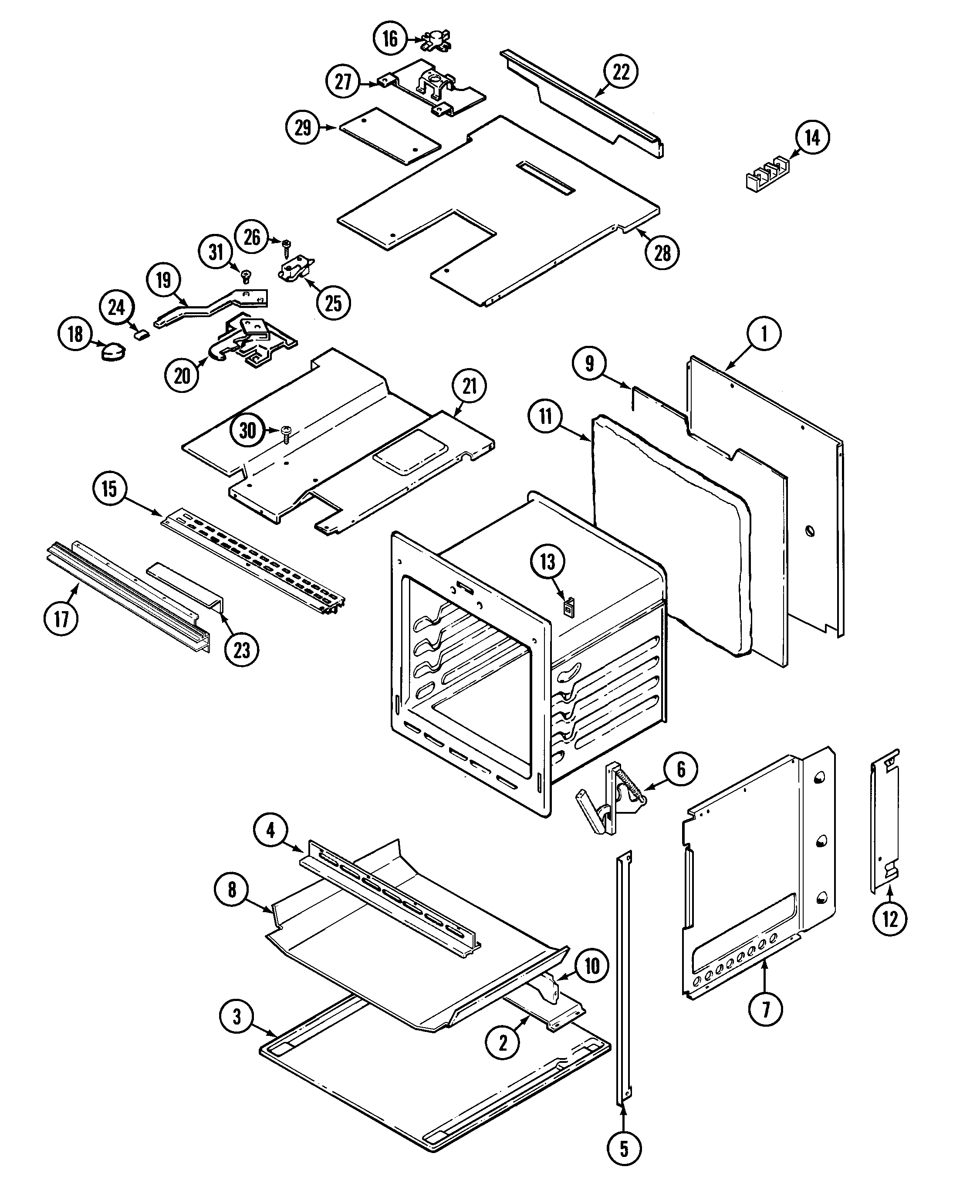 Maytag CWE4800ACB body (cwe4800acb/ace) diagram