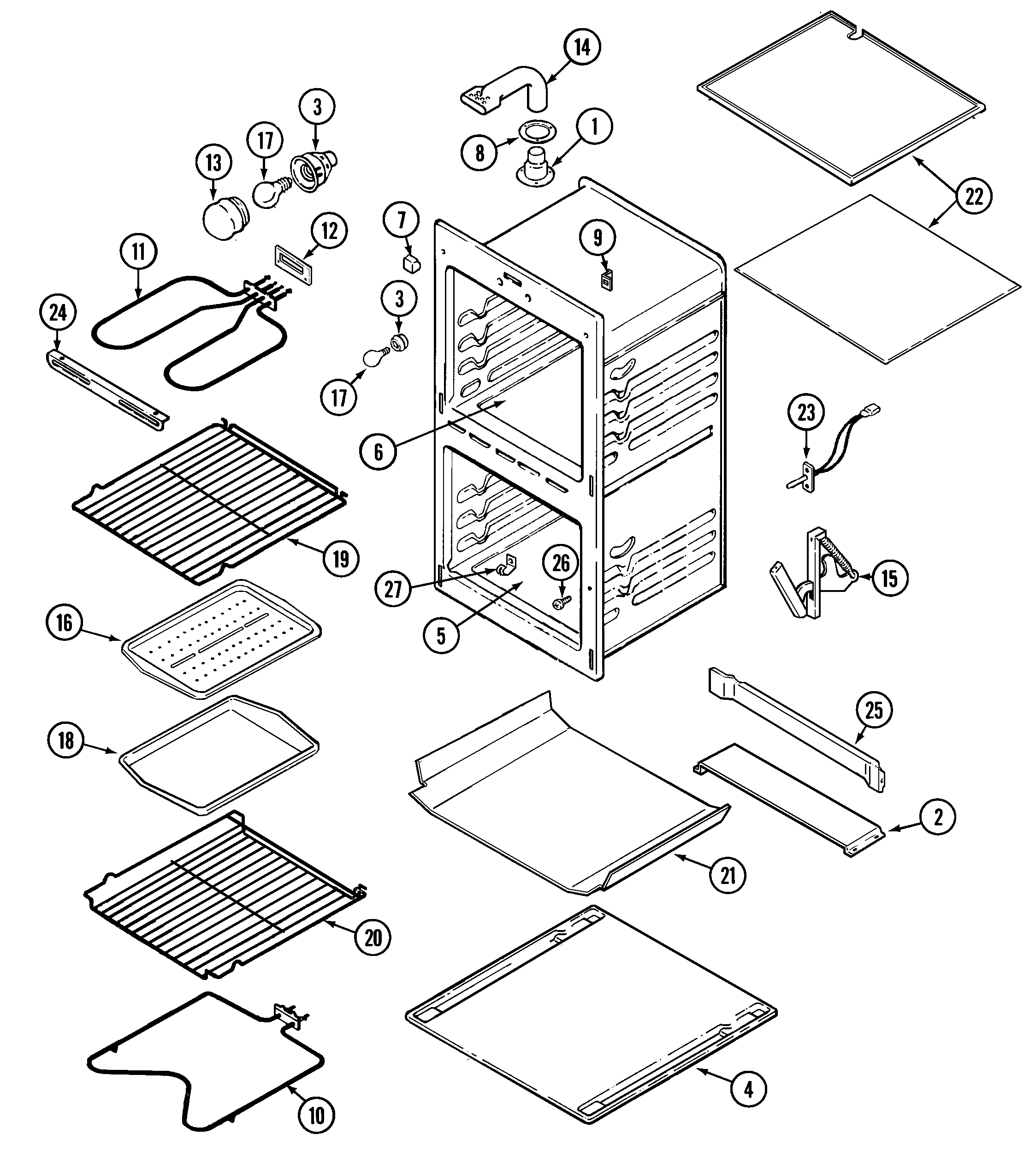 Maytag CWE5800ACB oven (cwe5800acb/ace) diagram