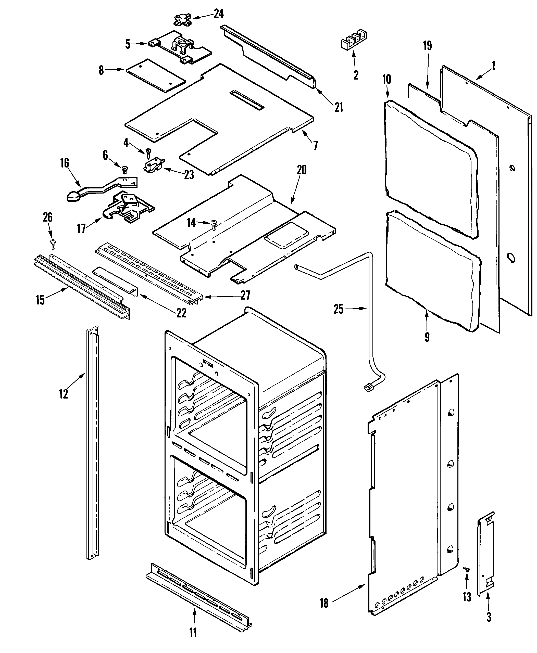 Maytag CWE5800ACS body (cwe5800acs) diagram