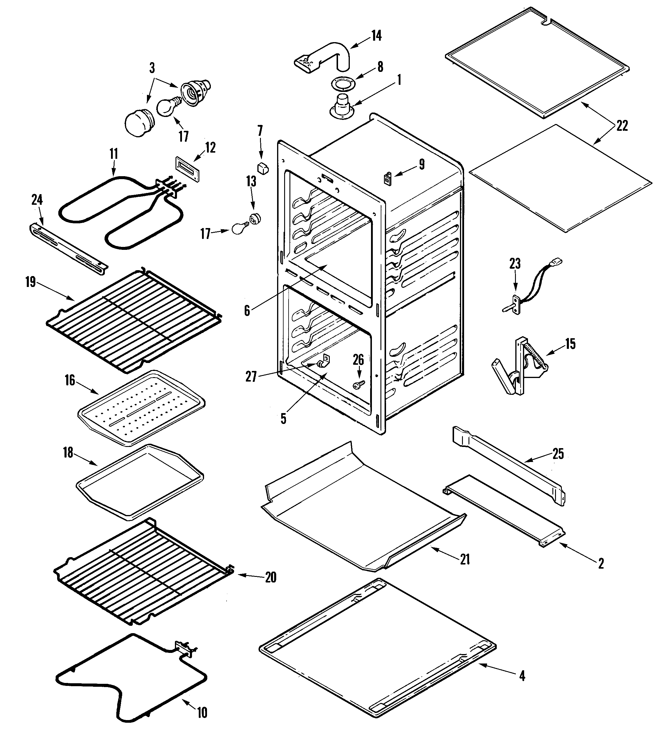Maytag CWE5800ACS oven (cwe5800acs) diagram